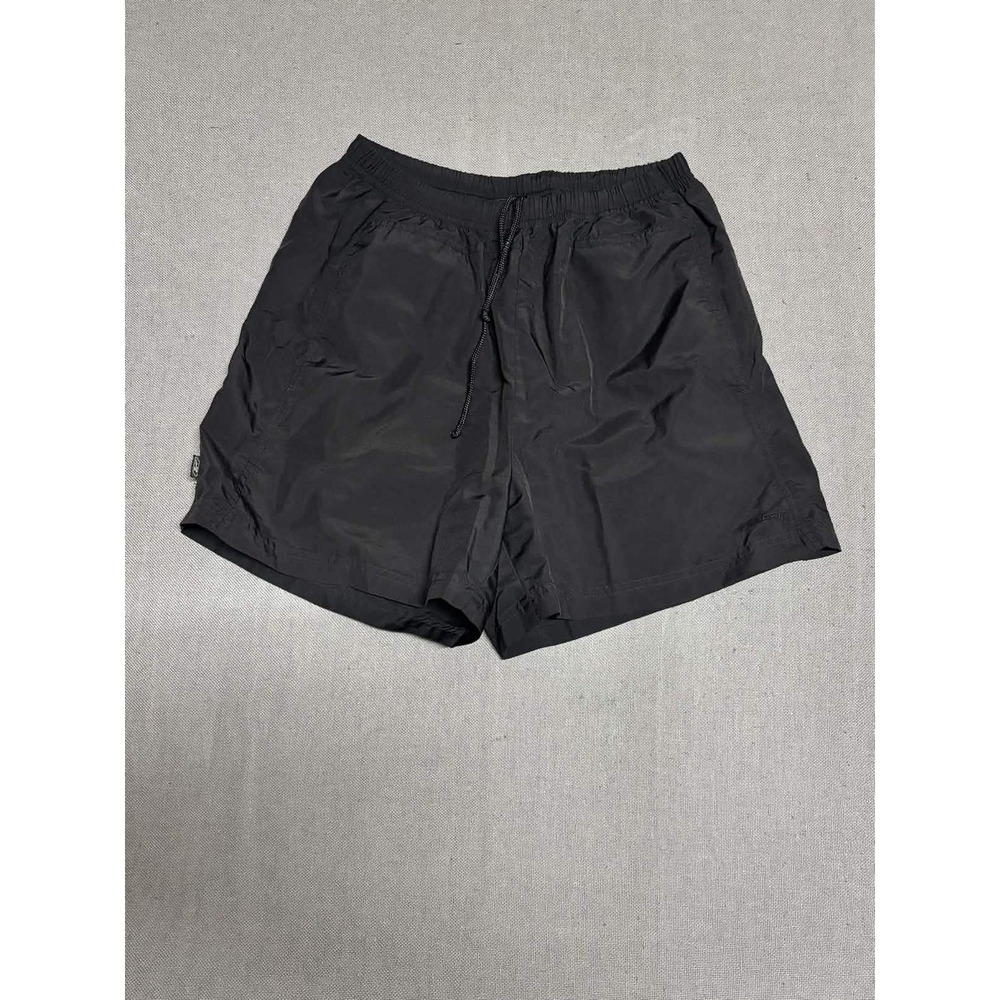 Reebok Men Medium Black Athletic Training Performance Gym Shorts Pockets Logo